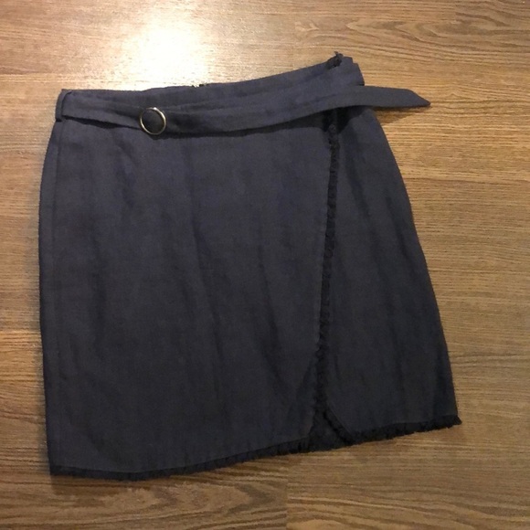 Revolve J.O.A. Jakinda Belted Wrap Miniskirt S - Picture 2 of 6